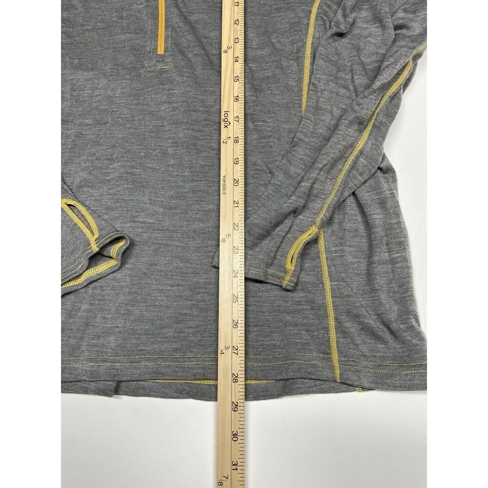 LL Bean Baselayer XXL 100% Merino Wool Cresta Midweight 250 Quarter Zip‎ Top